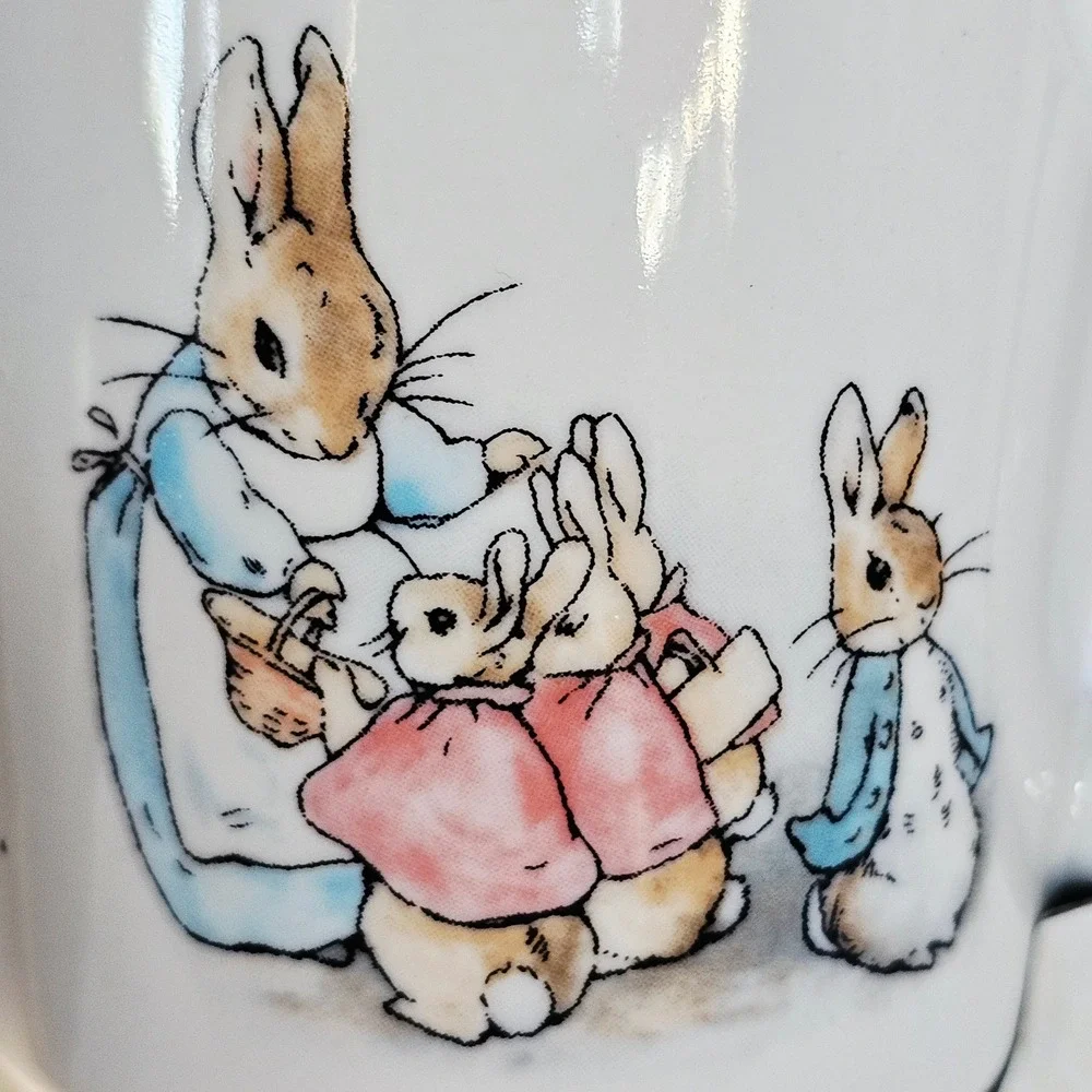 Wedgwood Peter‎ Rabbit 3 Piece Nursery Set Bone China Beatrix Potter Gift Baby